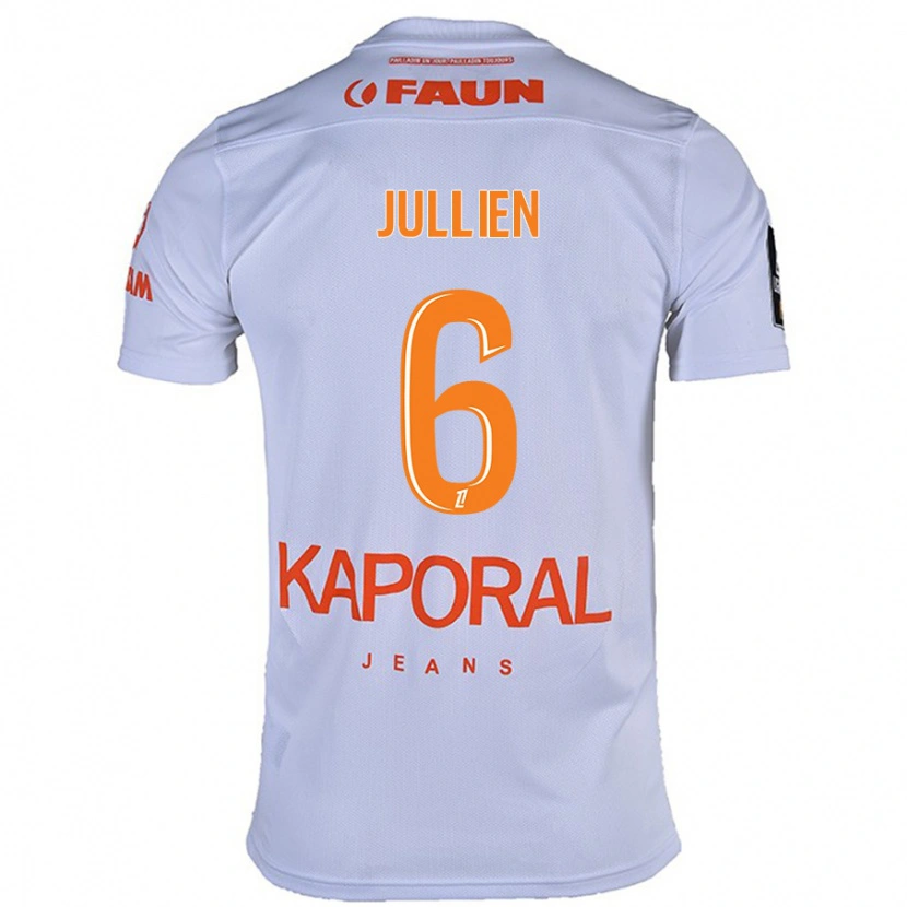 Danxen Herren Christopher Jullien #6 Weiß Auswärtstrikot Trikot 2024/25 T-Shirt