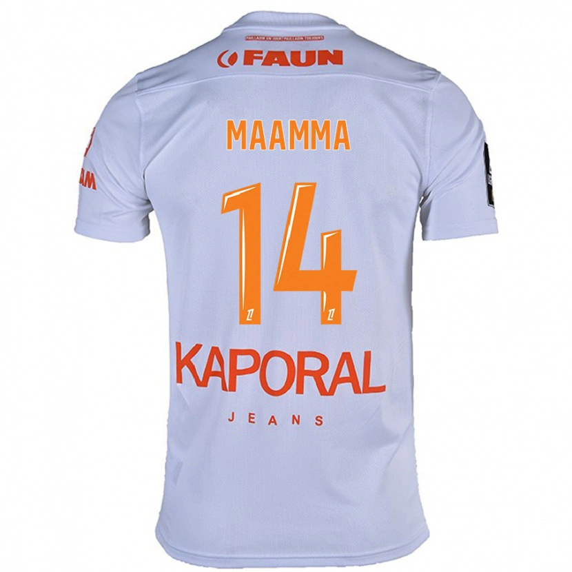 Danxen Herren Othmane Maamma #14 Weiß Auswärtstrikot Trikot 2024/25 T-Shirt
