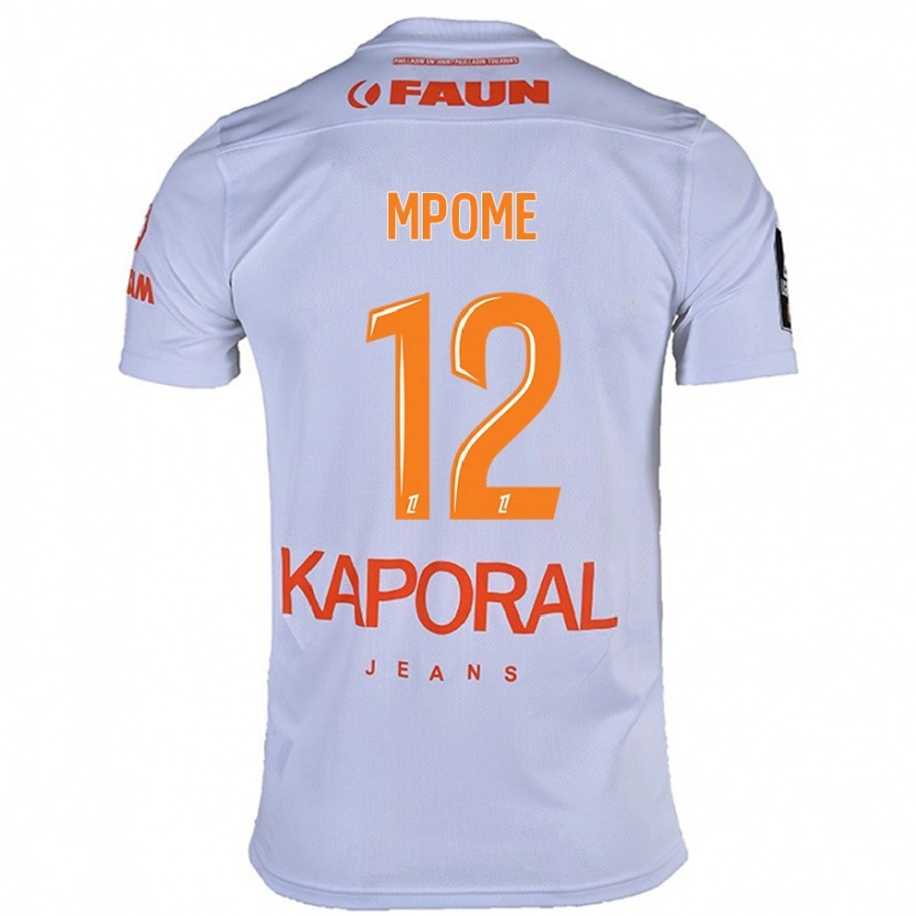 Danxen Herren Maelys Mpomé #12 Weiß Auswärtstrikot Trikot 2024/25 T-Shirt