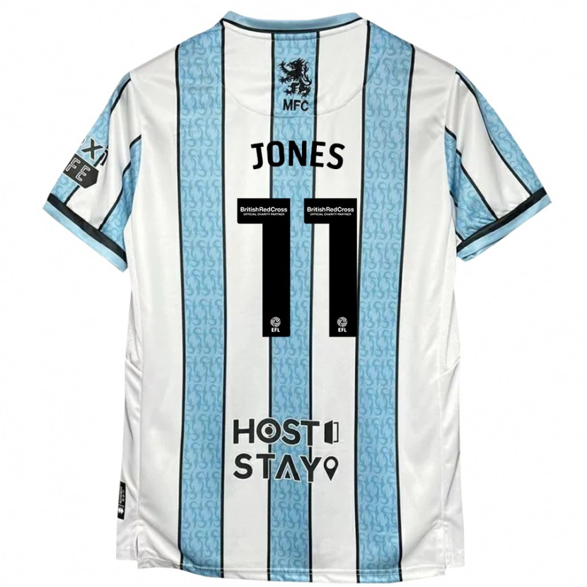 Danxen Herren Isaiah Jones #11 Weiß Blau Auswärtstrikot Trikot 2024/25 T-Shirt
