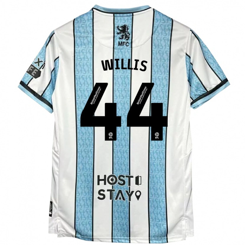 Danxen Herren Pharrell Willis #44 Weiß Blau Auswärtstrikot Trikot 2024/25 T-Shirt