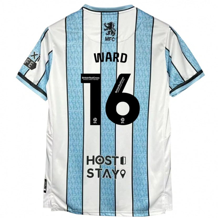 Danxen Herren Francesca Ward #16 Weiß Blau Auswärtstrikot Trikot 2024/25 T-Shirt