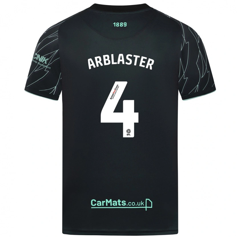 Danxen Herren Oliver Arblaster #4 Schwarz Grün Auswärtstrikot Trikot 2024/25 T-Shirt