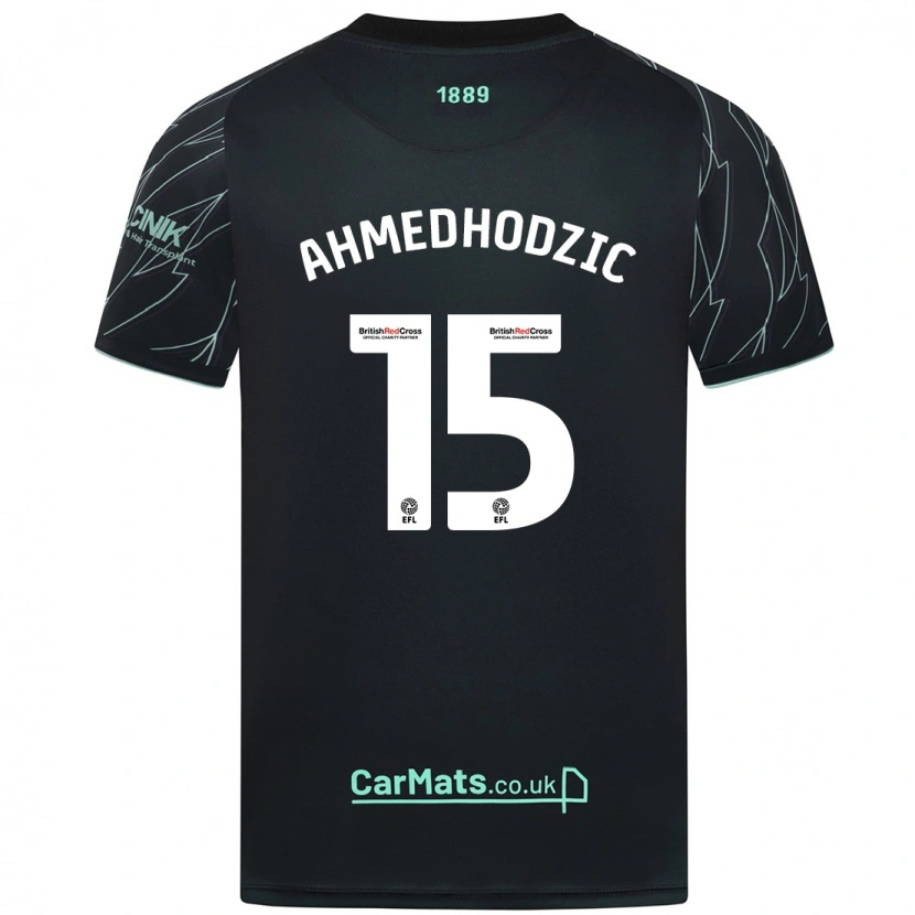 Danxen Herren Anel Ahmedhodzic #15 Schwarz Grün Auswärtstrikot Trikot 2024/25 T-Shirt