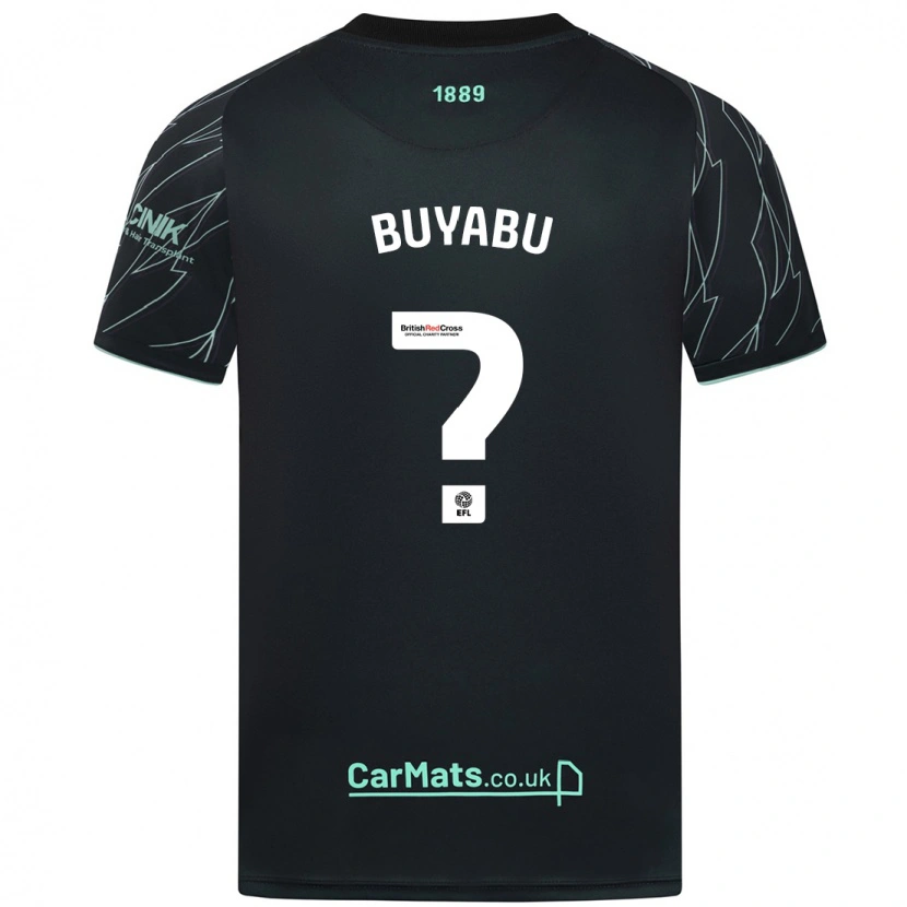 Danxen Herren Jili Buyabu #0 Schwarz Grün Auswärtstrikot Trikot 2024/25 T-Shirt