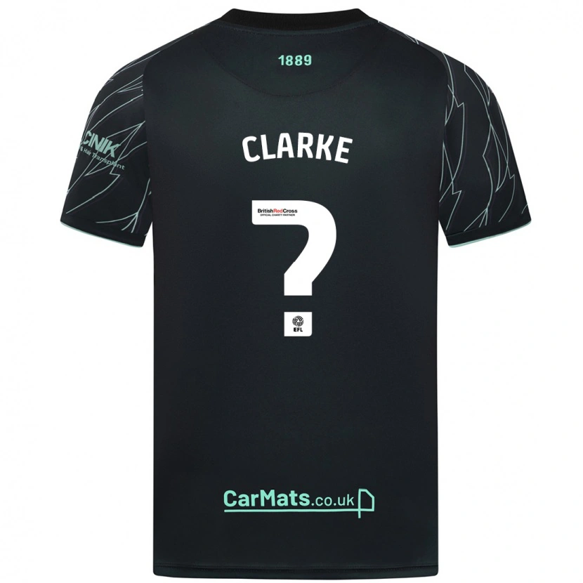 Danxen Herren Stafford Clarke #0 Schwarz Grün Auswärtstrikot Trikot 2024/25 T-Shirt