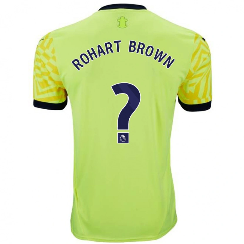 Danxen Herren Thierry Rohart-Brown #0 Gelb Auswärtstrikot Trikot 2024/25 T-Shirt