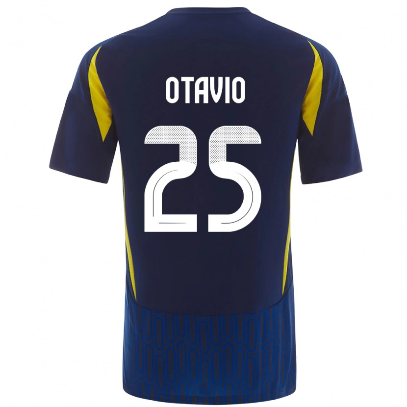 Danxen Herren Otávio #25 Blau Gelb Auswärtstrikot Trikot 2024/25 T-Shirt