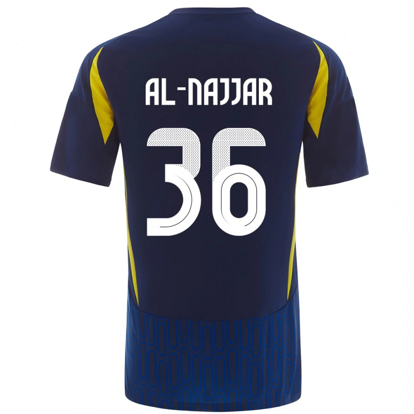 Danxen Herren Raghed Al-Najjar #36 Blau Gelb Auswärtstrikot Trikot 2024/25 T-Shirt