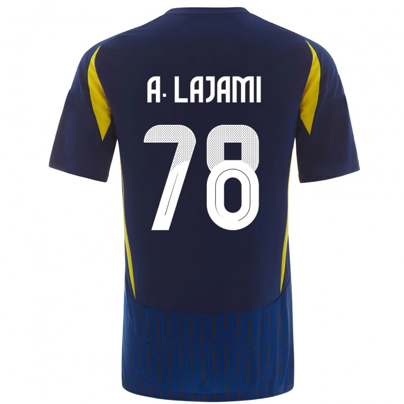 Danxen Herren Ali Lajami #78 Blau Gelb Auswärtstrikot Trikot 2024/25 T-Shirt