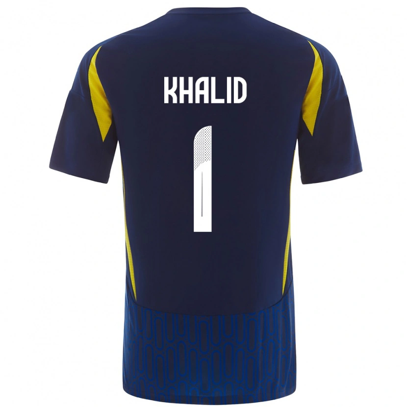 Danxen Herren Sara Khalid #1 Blau Gelb Auswärtstrikot Trikot 2024/25 T-Shirt