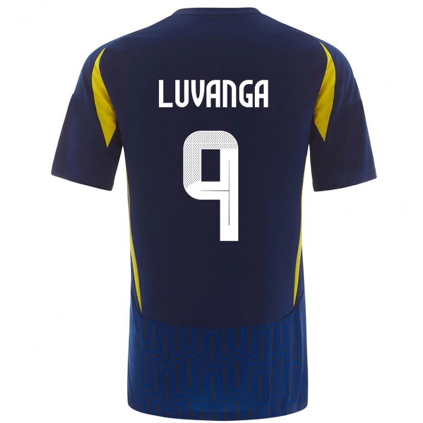 Danxen Herren Clara Luvanga #9 Blau Gelb Auswärtstrikot Trikot 2024/25 T-Shirt