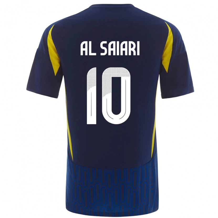 Danxen Herren Mubarkh Al-Saiari #10 Blau Gelb Auswärtstrikot Trikot 2024/25 T-Shirt