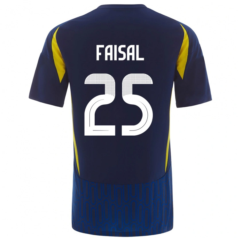 Danxen Herren Samira Faisal #25 Blau Gelb Auswärtstrikot Trikot 2024/25 T-Shirt