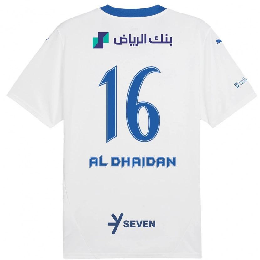 Danxen Herren Nadia Al-Dhaidan #16 Weiß Blau Auswärtstrikot Trikot 2024/25 T-Shirt