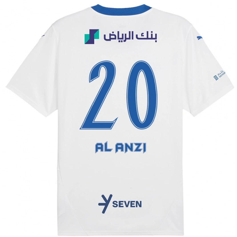 Danxen Herren Areej Al-Anzi #20 Weiß Blau Auswärtstrikot Trikot 2024/25 T-Shirt