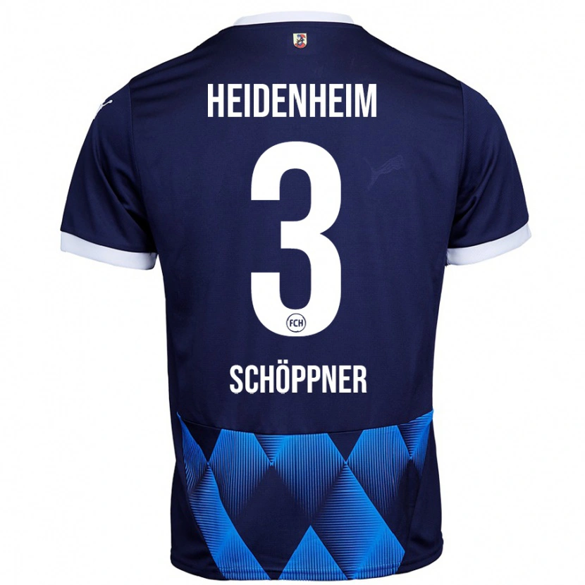 Danxen Herren Jan Schöppner #3 Dunkel Marineblau Auswärtstrikot Trikot 2024/25 T-Shirt