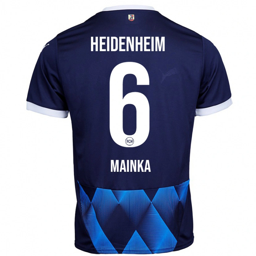 Danxen Herren Patrick Mainka #6 Dunkel Marineblau Auswärtstrikot Trikot 2024/25 T-Shirt