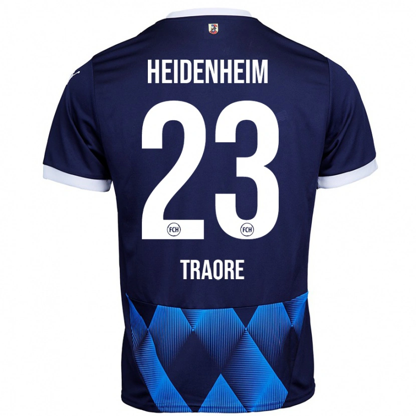 Danxen Herren Omar Traoré #23 Dunkel Marineblau Auswärtstrikot Trikot 2024/25 T-Shirt
