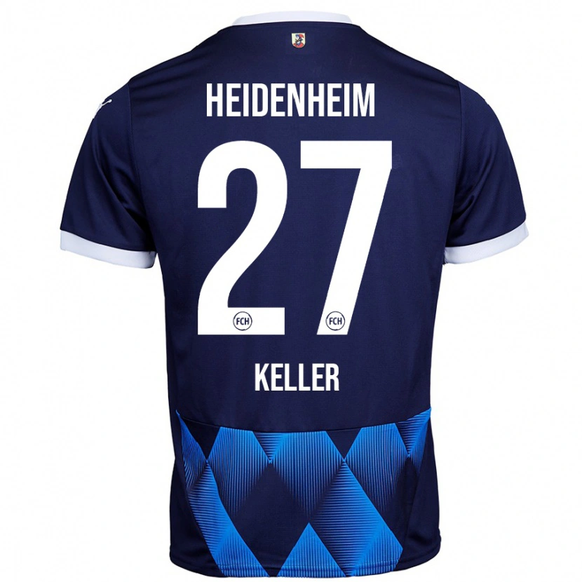 Danxen Herren Thomas Keller #27 Dunkel Marineblau Auswärtstrikot Trikot 2024/25 T-Shirt