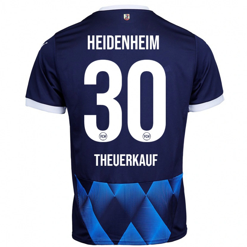 Danxen Herren Norman Theuerkauf #30 Dunkel Marineblau Auswärtstrikot Trikot 2024/25 T-Shirt