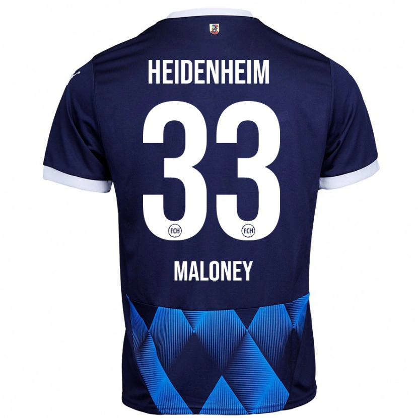 Danxen Herren Lennard Maloney #33 Dunkel Marineblau Auswärtstrikot Trikot 2024/25 T-Shirt