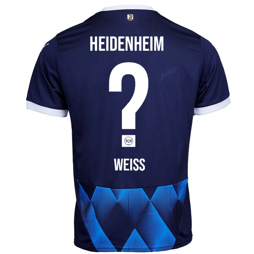 Danxen Herren Philipp Weiß #0 Dunkel Marineblau Auswärtstrikot Trikot 2024/25 T-Shirt