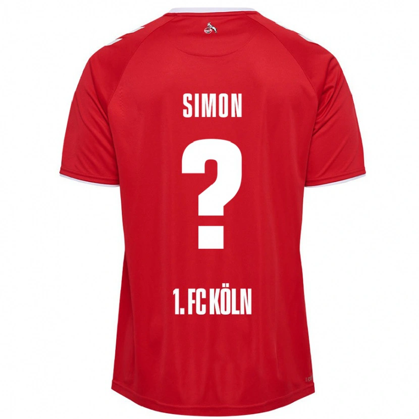 Danxen Herren Josias Simon #0 Rot Weiß Auswärtstrikot Trikot 2024/25 T-Shirt