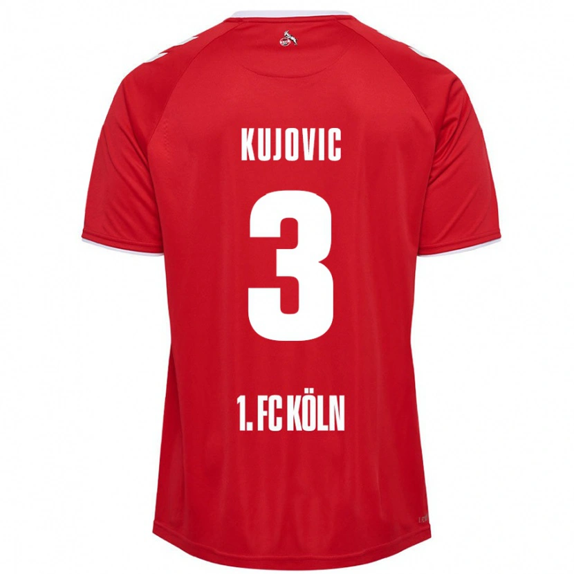 Danxen Herren Emin Kujovic #3 Rot Weiß Auswärtstrikot Trikot 2024/25 T-Shirt