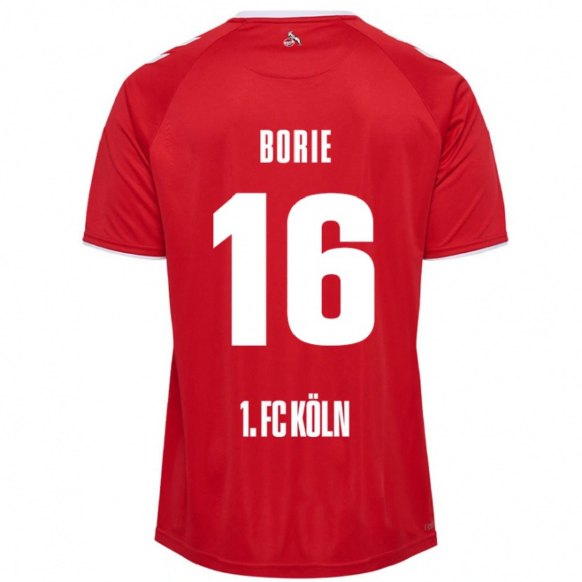 Danxen Herren Etienne Borie #16 Rot Weiß Auswärtstrikot Trikot 2024/25 T-Shirt
