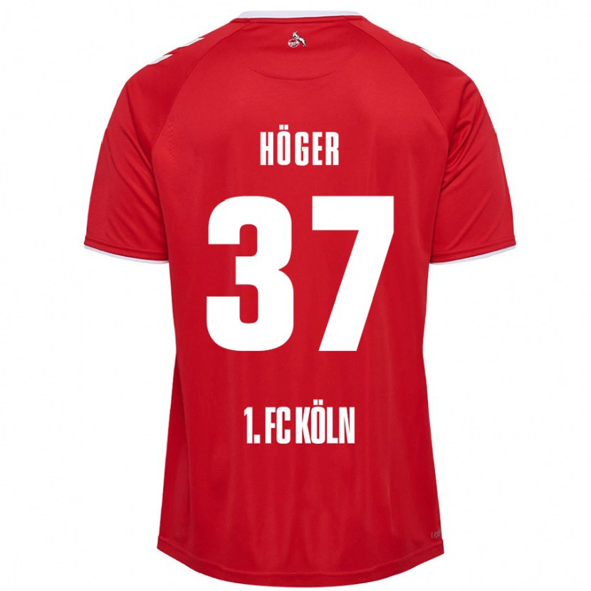 Danxen Herren Marco Höger #37 Rot Weiß Auswärtstrikot Trikot 2024/25 T-Shirt