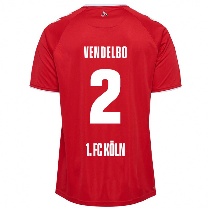 Danxen Herren Sofie Vendelbo #2 Rot Weiß Auswärtstrikot Trikot 2024/25 T-Shirt