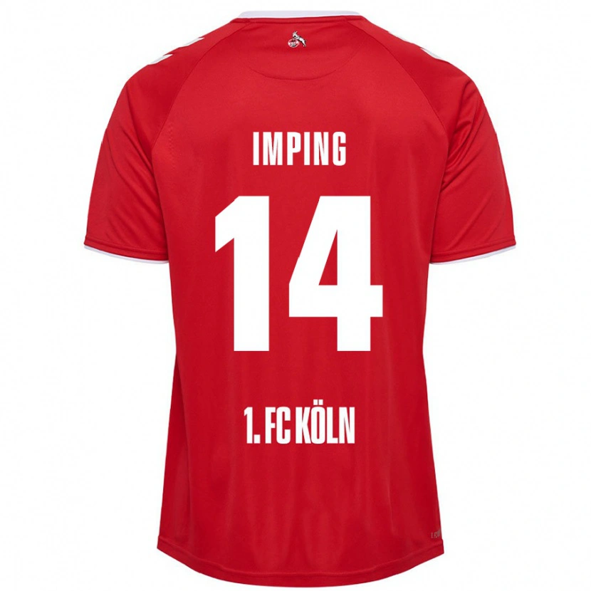 Danxen Herren Carlotta Imping #14 Rot Weiß Auswärtstrikot Trikot 2024/25 T-Shirt