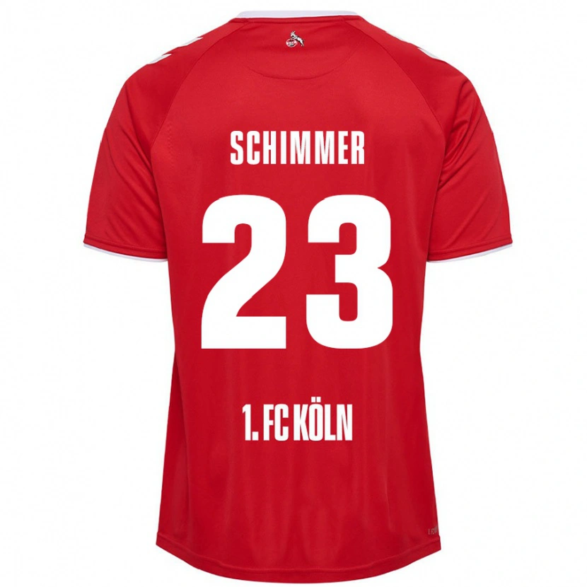 Danxen Herren Marleen Schimmer #23 Rot Weiß Auswärtstrikot Trikot 2024/25 T-Shirt