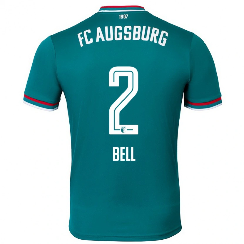 Danxen Herren Julian Bell #2 Dunkelgrün Auswärtstrikot Trikot 2024/25 T-Shirt