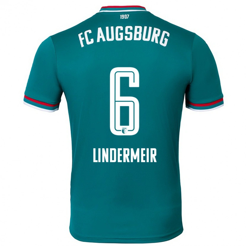 Danxen Herren Dominik Lindermeir #6 Dunkelgrün Auswärtstrikot Trikot 2024/25 T-Shirt