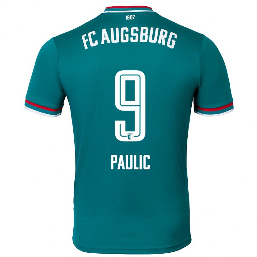 Danxen Herren Anthony Paulic #9 Dunkelgrün Auswärtstrikot Trikot 2024/25 T-Shirt
