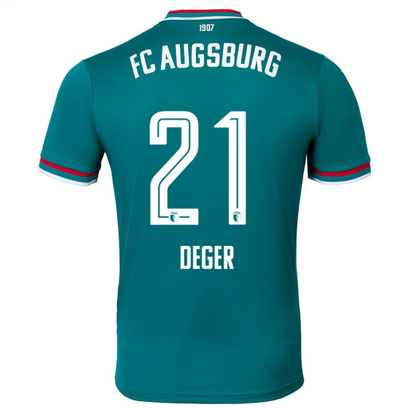 Danxen Herren David Deger #21 Dunkelgrün Auswärtstrikot Trikot 2024/25 T-Shirt