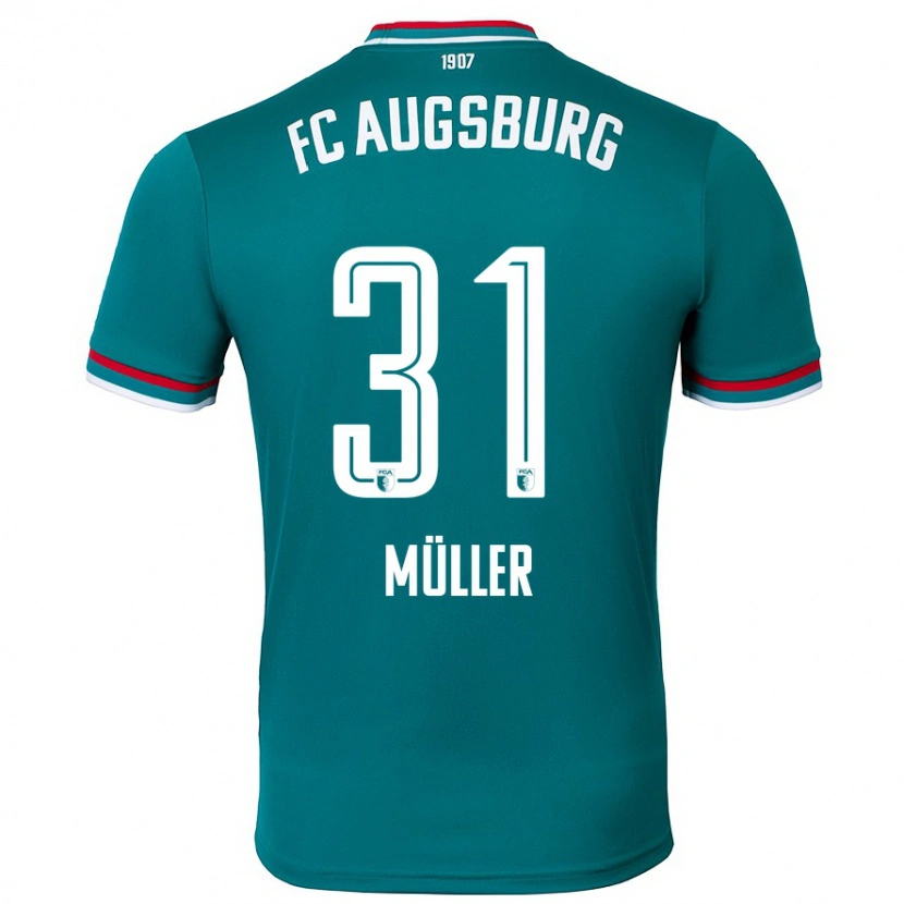Danxen Herren Noah Müller #31 Dunkelgrün Auswärtstrikot Trikot 2024/25 T-Shirt