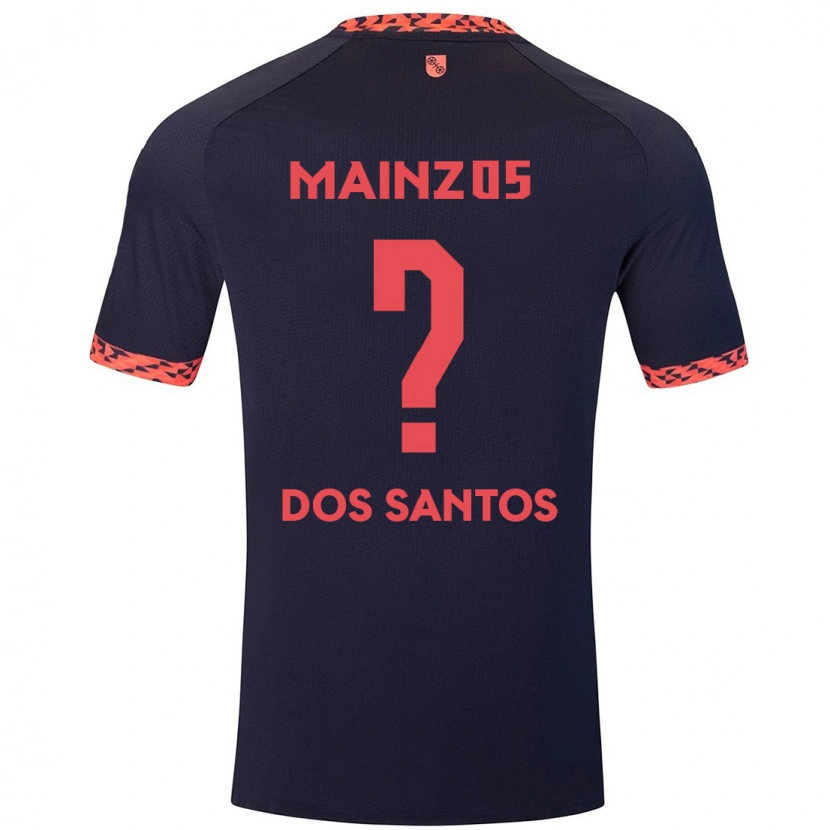 Danxen Herren Alexandre Tavares Dos Santos #0 Blau Korallenrot Auswärtstrikot Trikot 2024/25 T-Shirt