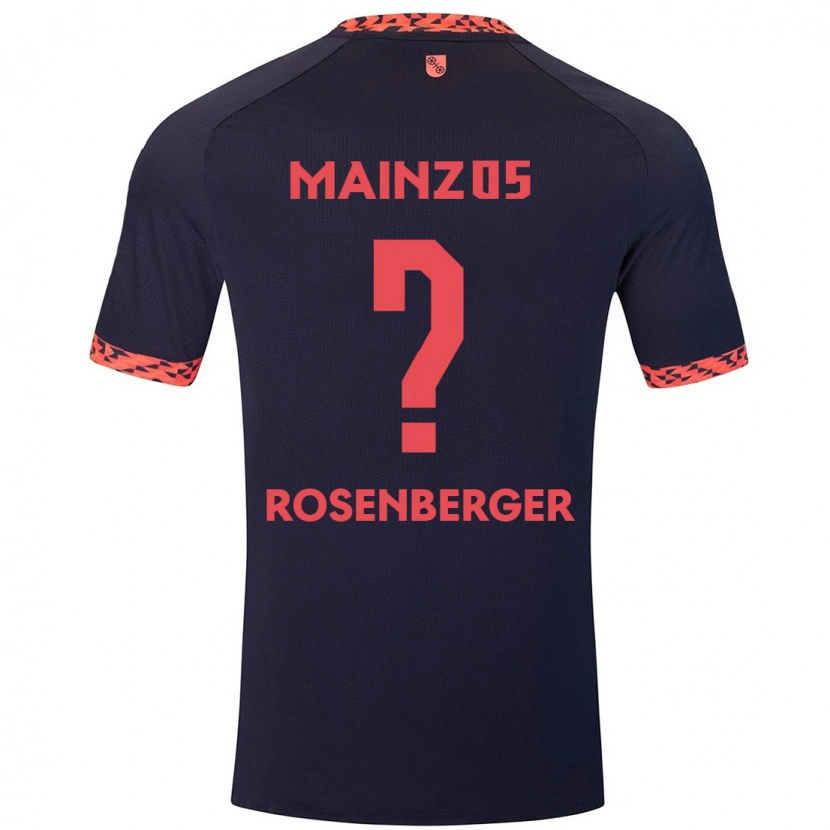 Danxen Herren Chris Rosenberger #0 Blau Korallenrot Auswärtstrikot Trikot 2024/25 T-Shirt