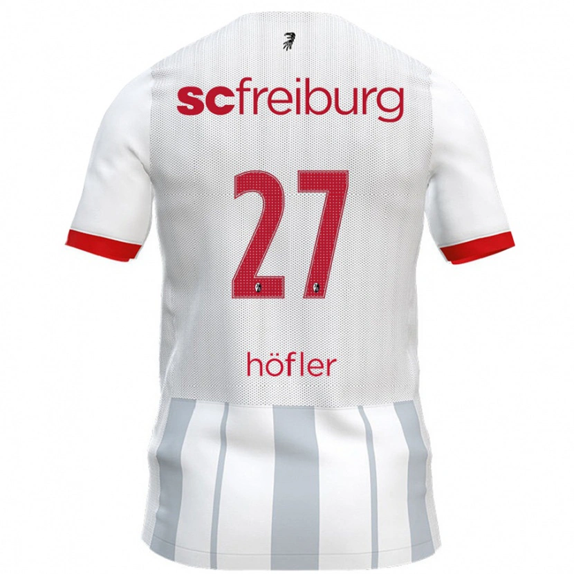 Danxen Herren Nicolas Höfler #27 Weiß Grau Auswärtstrikot Trikot 2024/25 T-Shirt