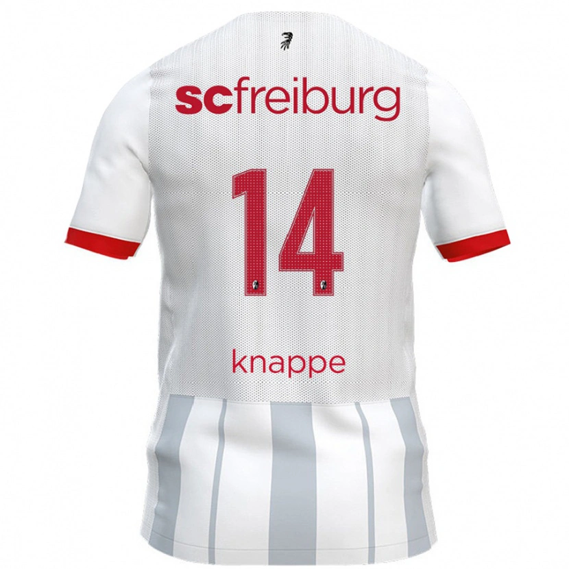 Danxen Herren Davino Knappe #14 Weiß Grau Auswärtstrikot Trikot 2024/25 T-Shirt