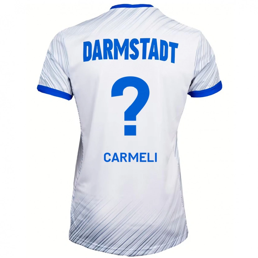 Danxen Herren Liad Carmeli #0 Weiß Blau Auswärtstrikot Trikot 2024/25 T-Shirt