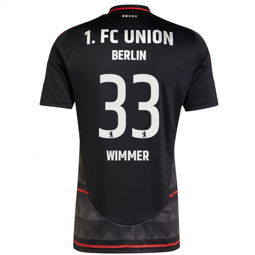 Danxen Herren Pauline Wimmer #33 Schwarz Auswärtstrikot Trikot 2024/25 T-Shirt