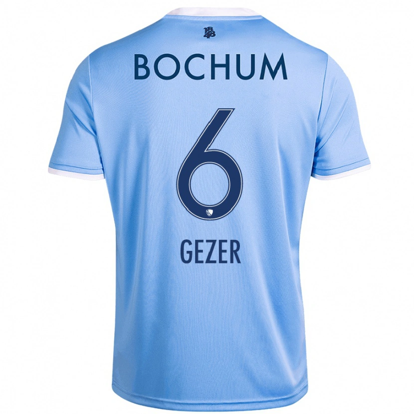 Danxen Herren Joel Gezer #6 Himmelblau Auswärtstrikot Trikot 2024/25 T-Shirt