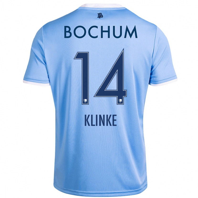 Danxen Herren Niklas Klinke #14 Himmelblau Auswärtstrikot Trikot 2024/25 T-Shirt