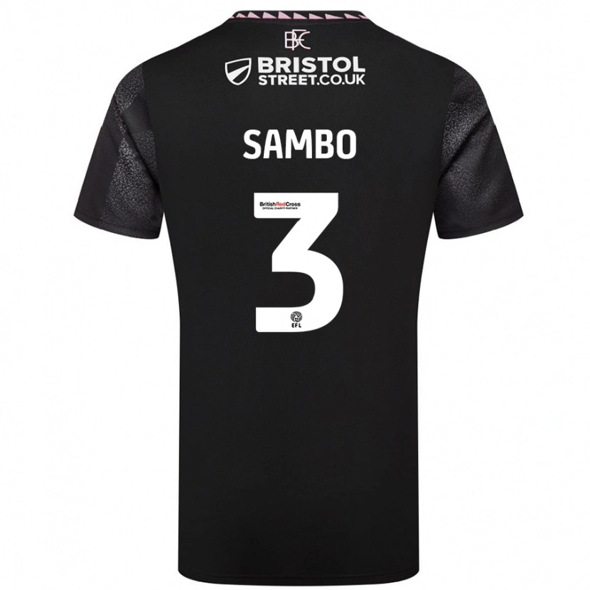 Danxen Herren Shurandy Sambo #3 Schwarz Auswärtstrikot Trikot 2024/25 T-Shirt
