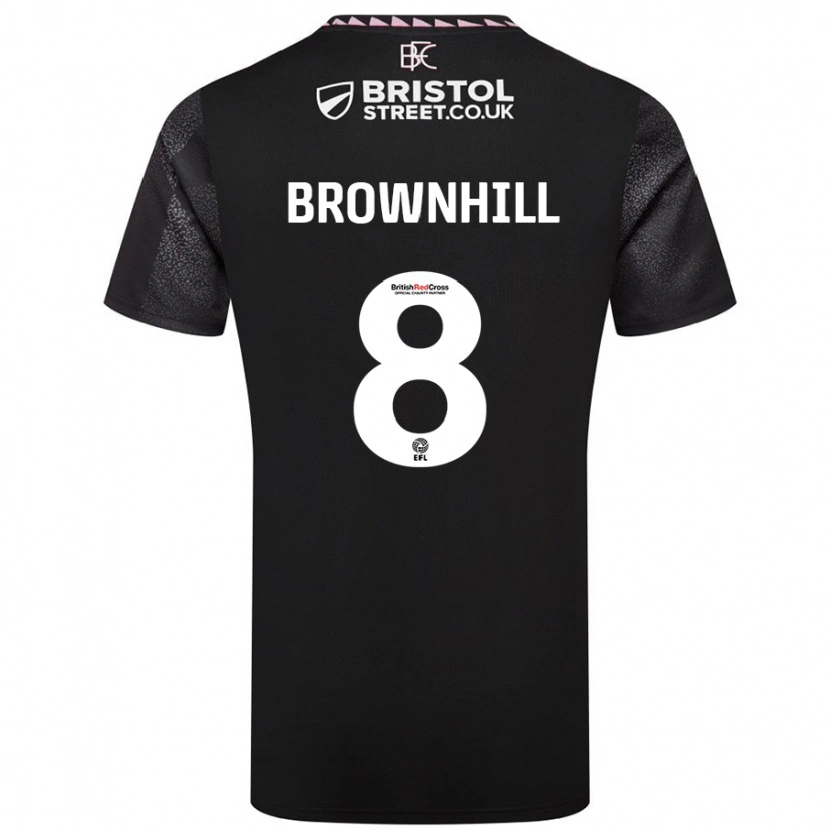 Danxen Herren Josh Brownhill #8 Schwarz Auswärtstrikot Trikot 2024/25 T-Shirt