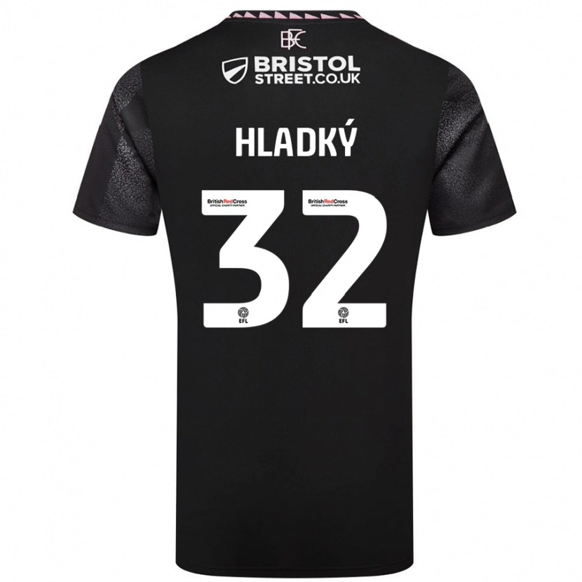 Danxen Herren Vaclav Hladky #32 Schwarz Auswärtstrikot Trikot 2024/25 T-Shirt